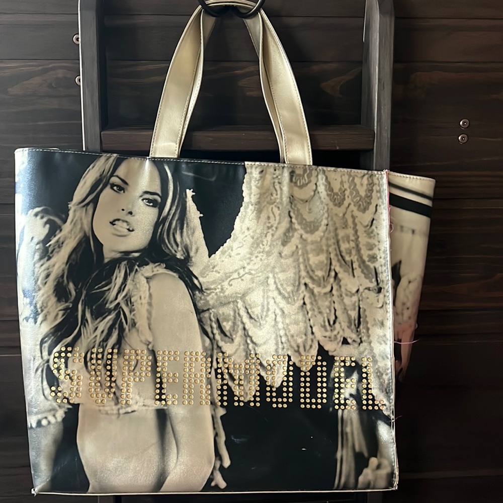 Lot of 3 Victoria’s Secret Totes Supermodel Alessandra Ambrosio, Beach, & Logo
